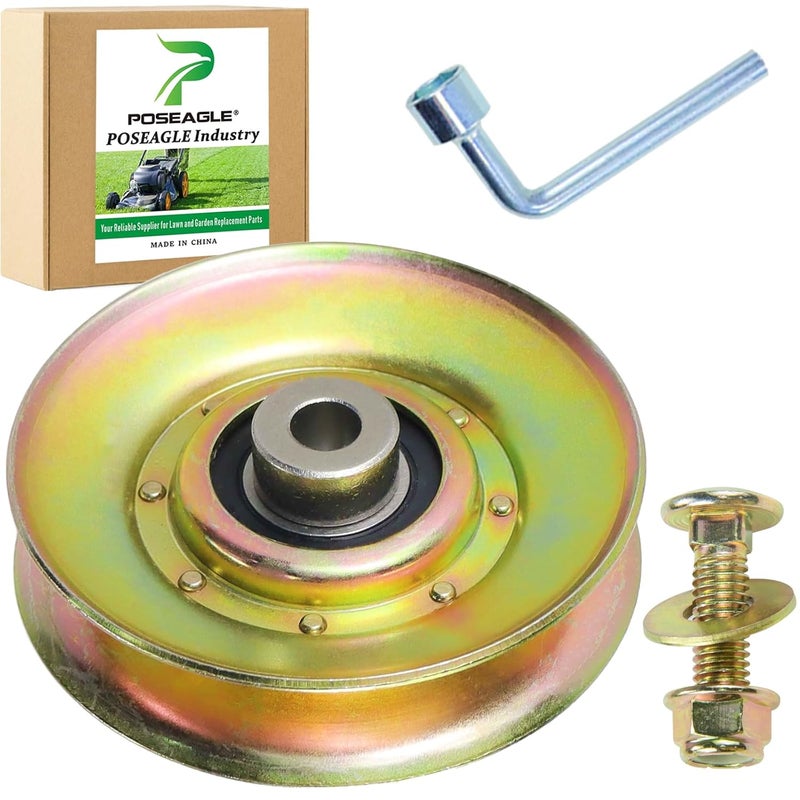 POSEAGLE 532139245 Idler Pulley Replaces Craftsman 127783 139245 690549MA123766X 106298X Husqvarna 532139245 532127783 532106298 532123766 for GT160 GT190 GT200 GT2500 YT140H YT150 YT160 YT161H Mowers - Image 1